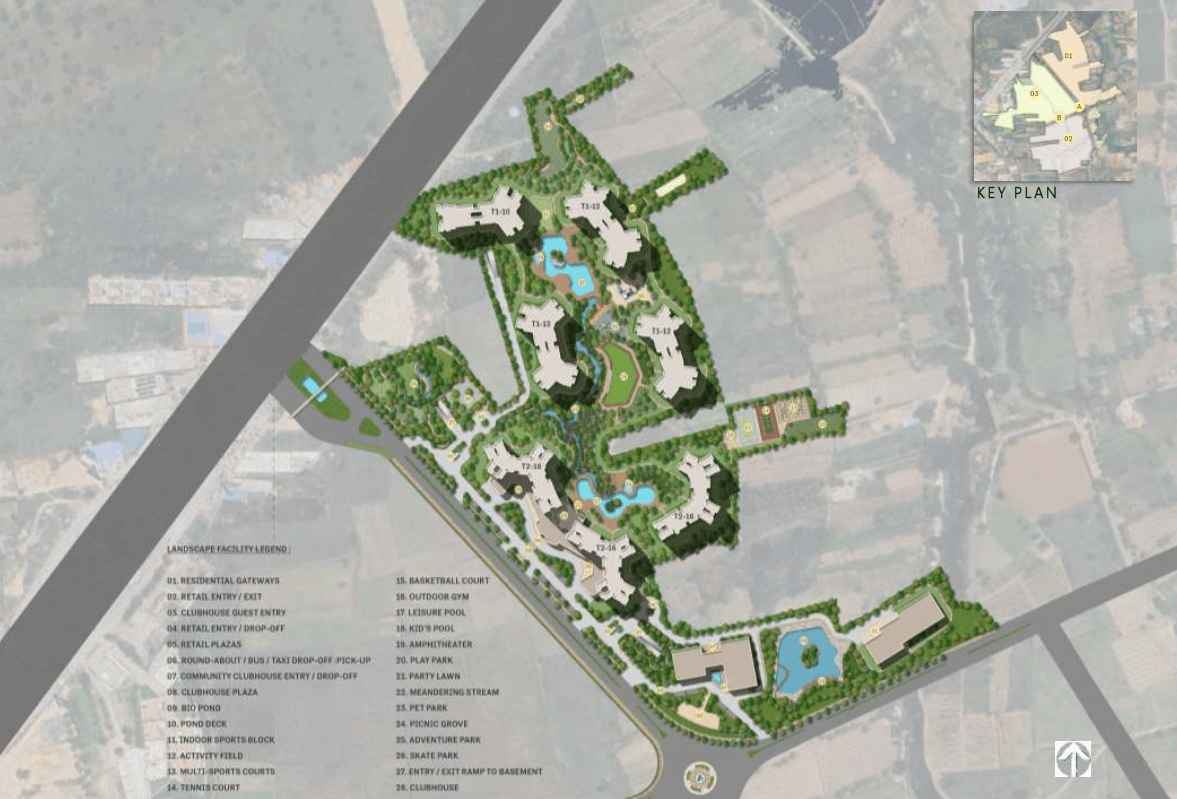 Puravankara Jigani master plan layout on 3 acres
