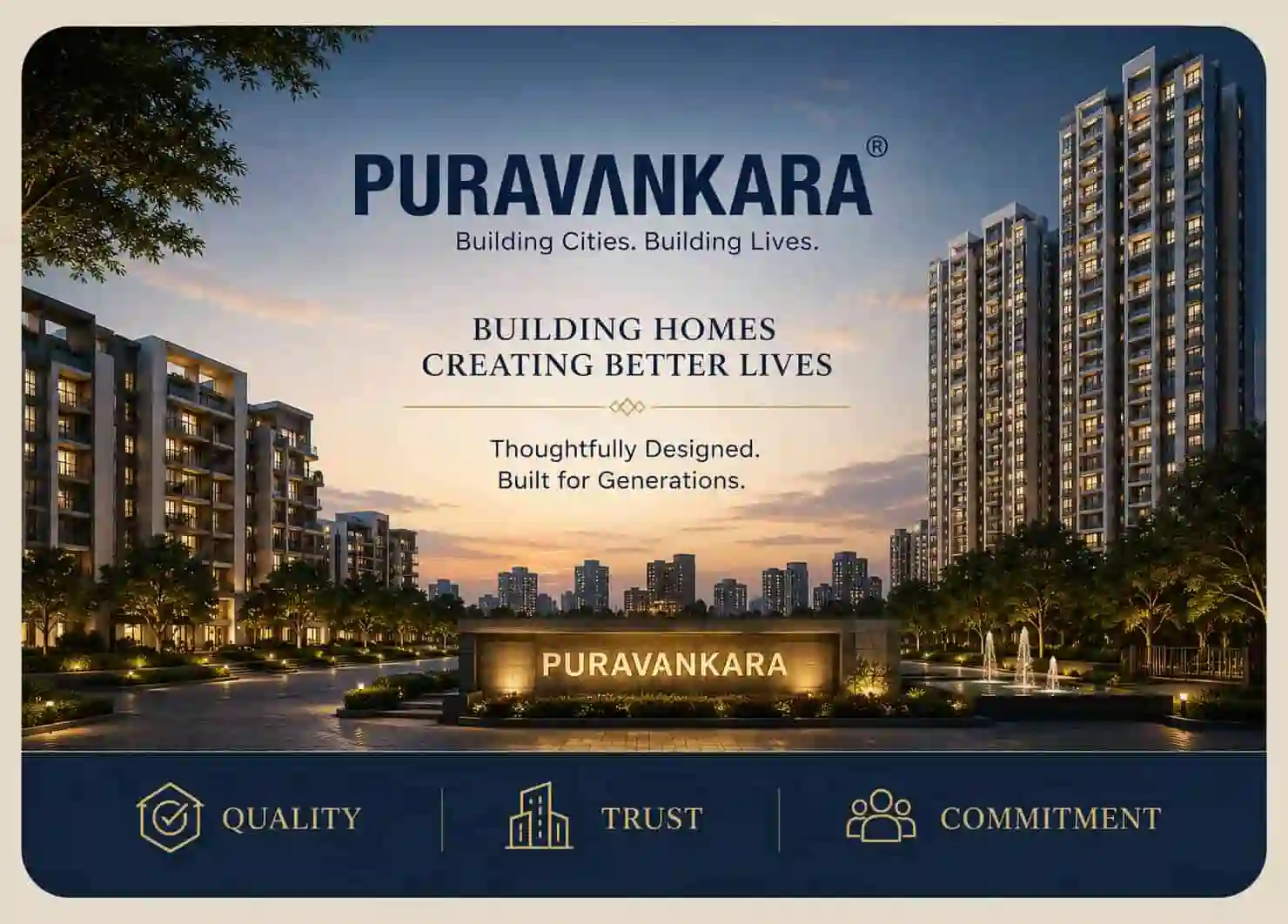 Puravankara Limited official logo – trusted builder of luxury homes in Kochi