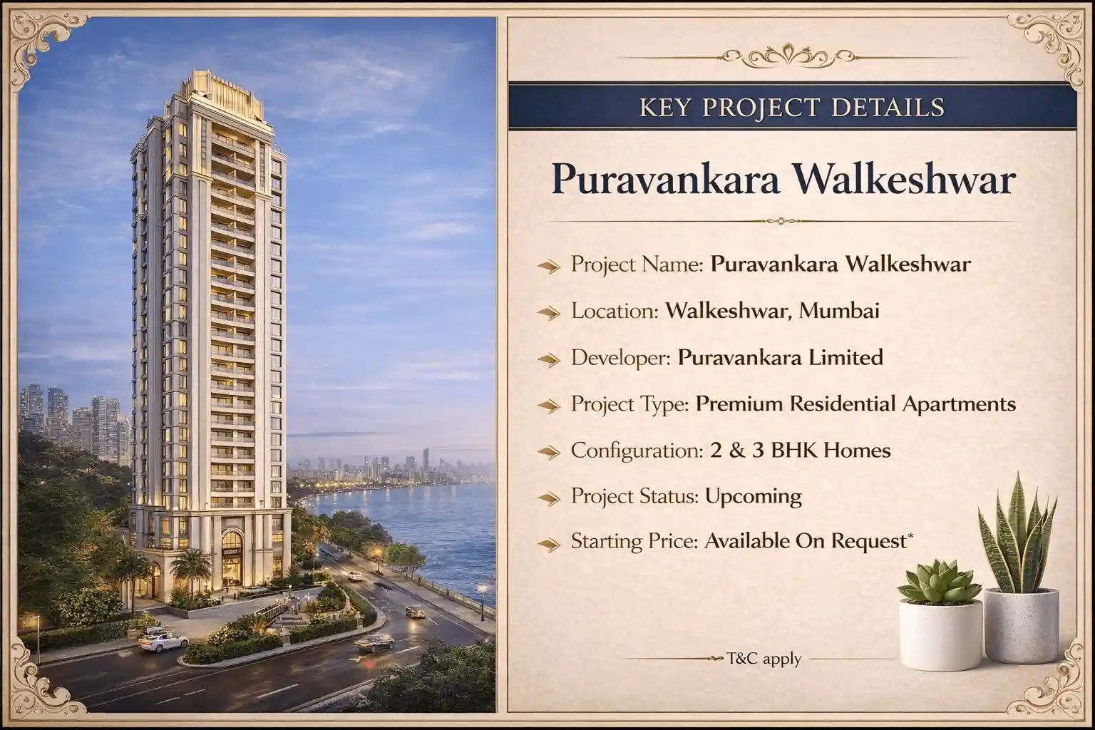 Puravankara Walkeshwar Apartments Banner Image